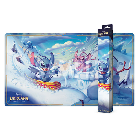 Disney Lorcana Hyperia City Stitch & Angel Playmat